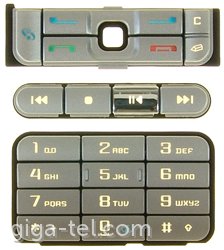 Nokia 3250 Keympad set 3pcs silver