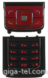 Nokia 6288 keypad red