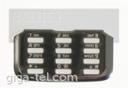 Nokia N82 numeric cover silver