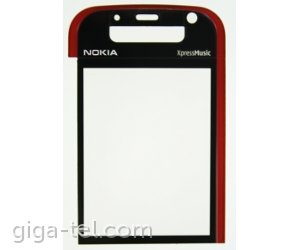 Nokia 5730 glass black/red