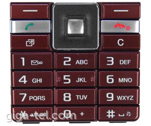 Sony Ericsson J105i keypad generic red