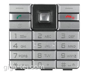 Sony Ericsson J105i keypad vapour silver