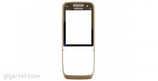 Nokia E52 front cover gold SWAP