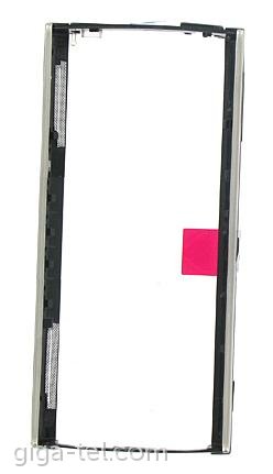 Nokia X6 side cover black/silver  