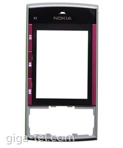 Nokia X3 front cover pink