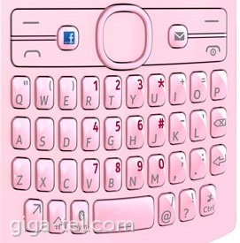 Nokia 205 keypad pink English
