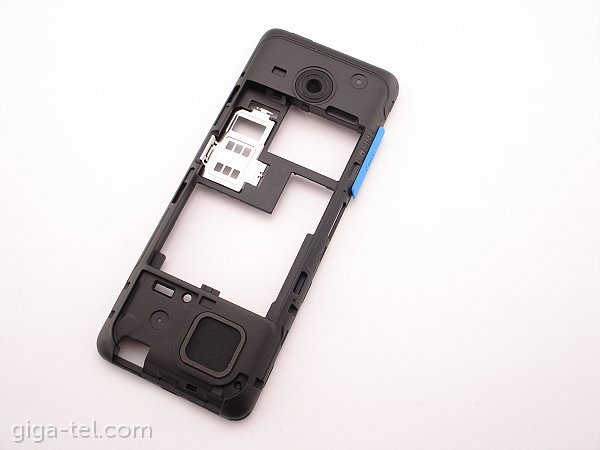 Nokia 206 middle cover blue - dual SIM