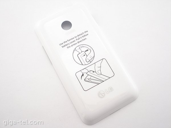 LG E720 battery cover white