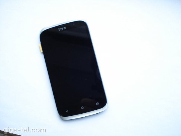 HTC Desire V front cover + LCD + touch silver