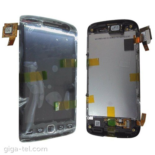 Blackberry 9860 front cover + LCD + touch black