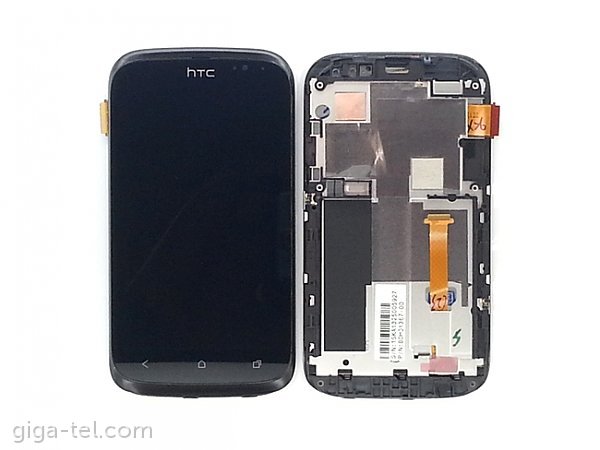 HTC Desire X front cover + LCD + touch black