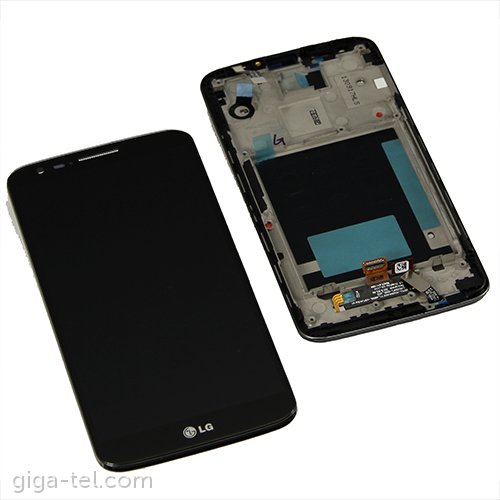 LG D802 front cover+LCD+touch black