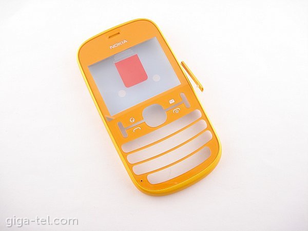 Nokia 201 front cover orange