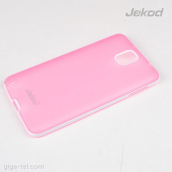 Jekod Samsung Note 3 TPU+FRAME pink