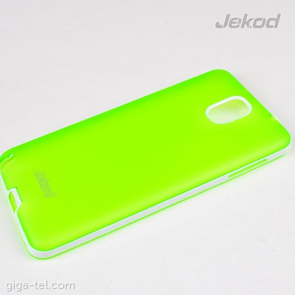 Jekod Samsung Note 3 TPU+FRAME green