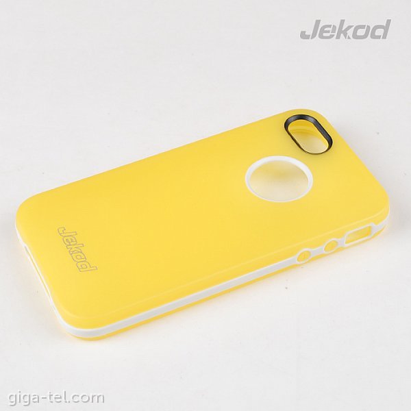 Jekod for iphone 5/5s TPU+FRAME yellow