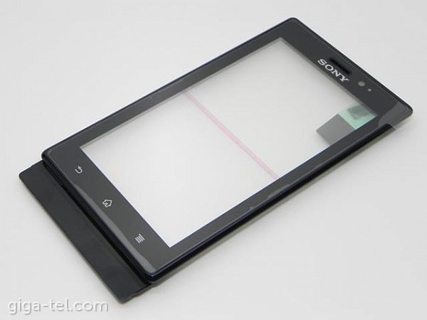 Sony Xperia Sola MT27i front cover+touch black