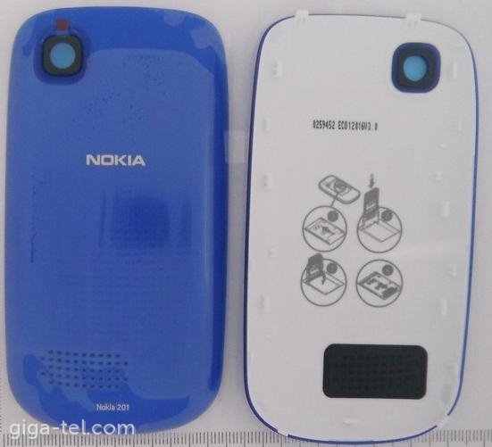 Nokia 201 battery cover dark blue