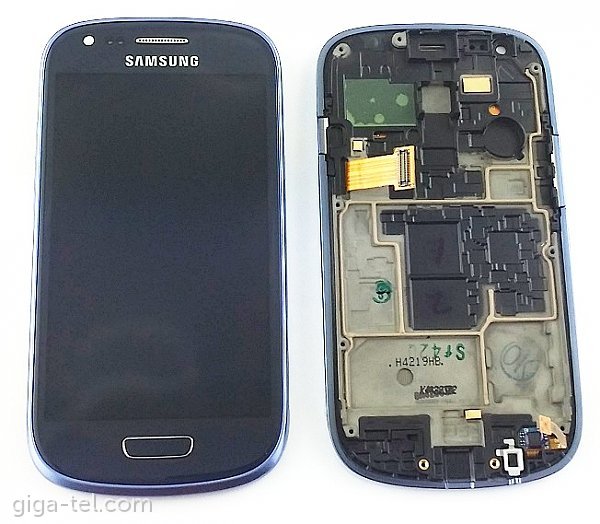 Samsung i8200 front cover + LCD + touch  blue