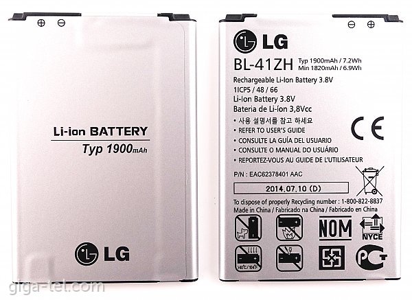 LG BL-41ZH battery