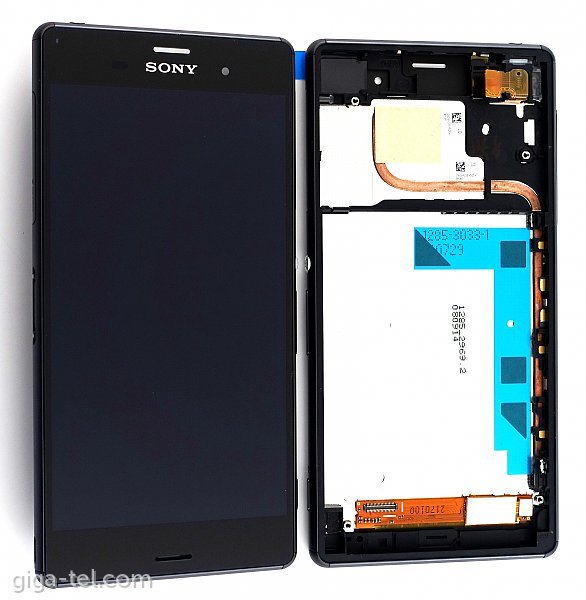 Sony D6633 DUAL SIM front cover+LCD+touch black