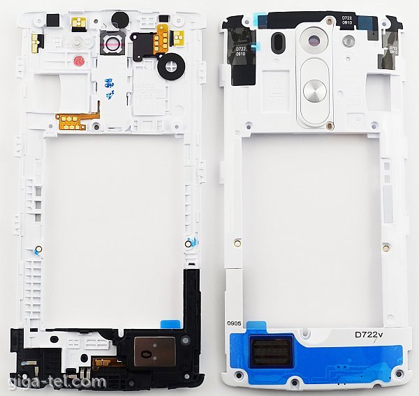 LG D722 middle cover white