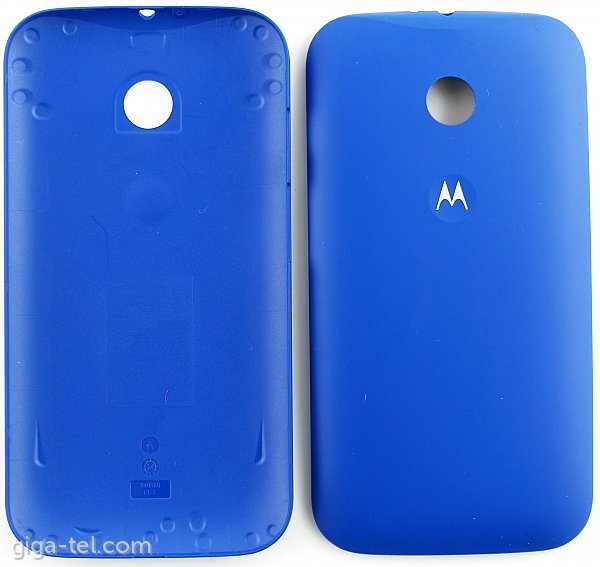 Motorola E battery cover blue