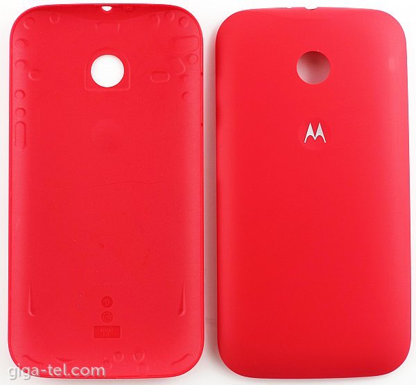 Motorola E battery cover red