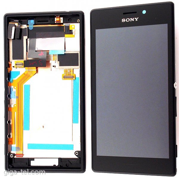 Sony D2303 front cover+LCD+touch black
