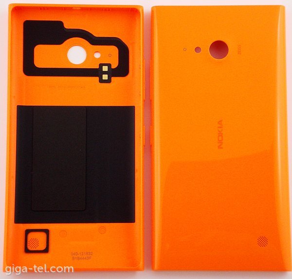 Nokia 730,735 battery cover orange