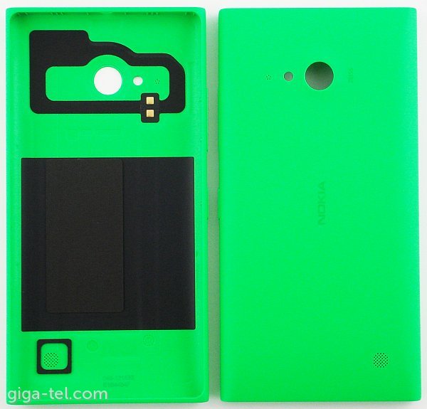Nokia 730,735 battery cover green