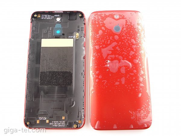 HTC One E8 battery cover red