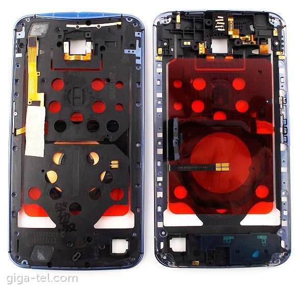 Motorola Nexus 6 middle cover black/blue