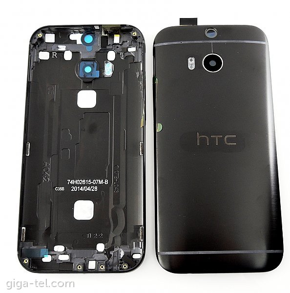 HTC One M8 battery cover black