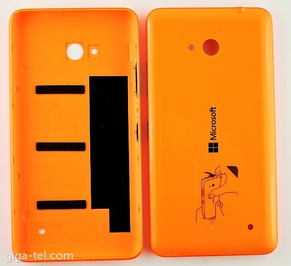 Microsoft Lumia 640 battery cover orange