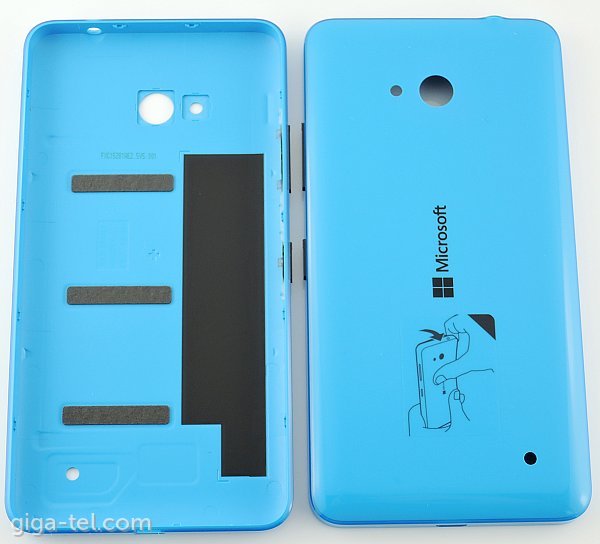 Microsoft Lumia 640 battery cover blue