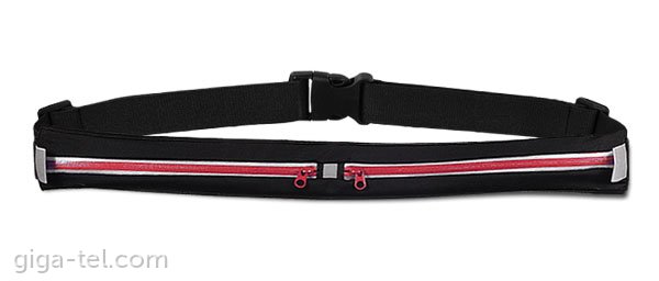 Fitness belt pouch Double red