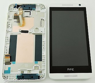 HTC Desire 610 full LCD white with front cover