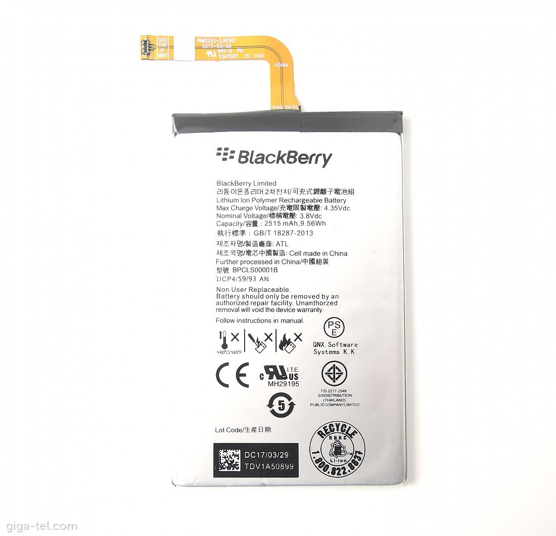 Blackberry Q20 battery