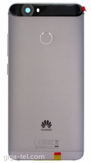 Huawei Nova battery cover grey - without fingerprint flex