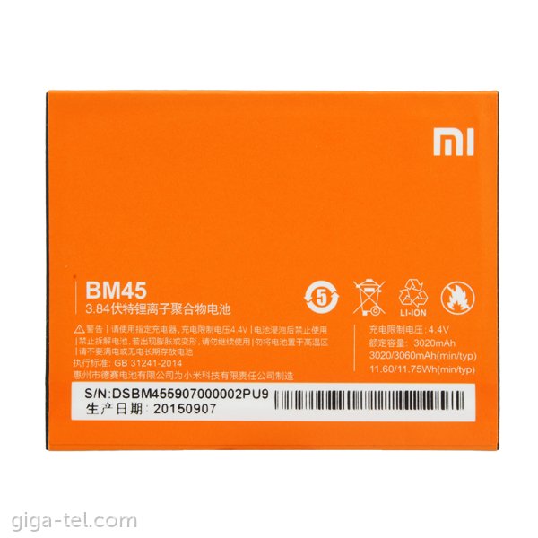 Xiaomi BM45 battery OEM