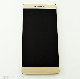 Huawei P8 full LCD gold with battery with loudspeaker and earpiece