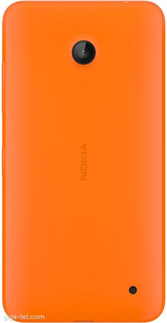 Nokia 630 battery cover orange MAT