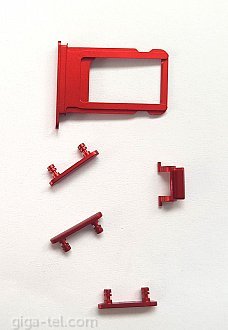 OEM  SIM tray + keys red for iphone 7