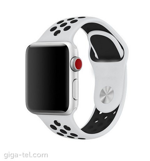 Apple Watch 42/44mm SPORT silicon strap white