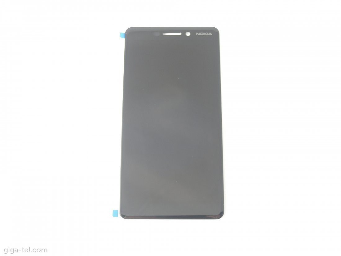 Nokia 6.1 LCD+touch black / replaced glass