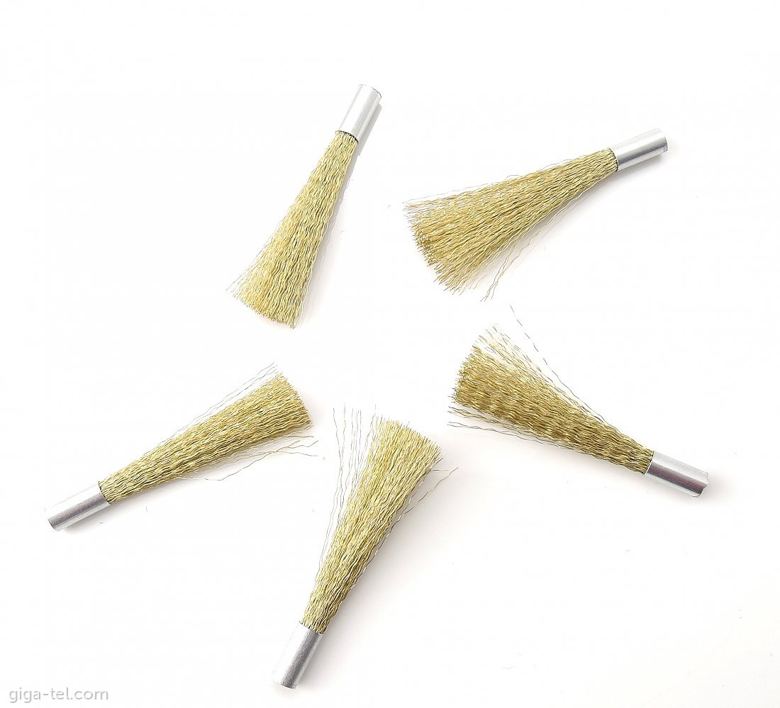 Brass wire brushes SET 5 PCS