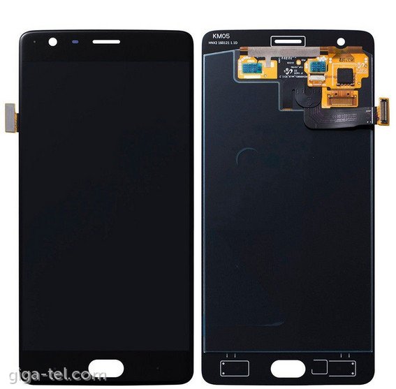 Oneplus 3,3T LCD+touch black / replaced glass