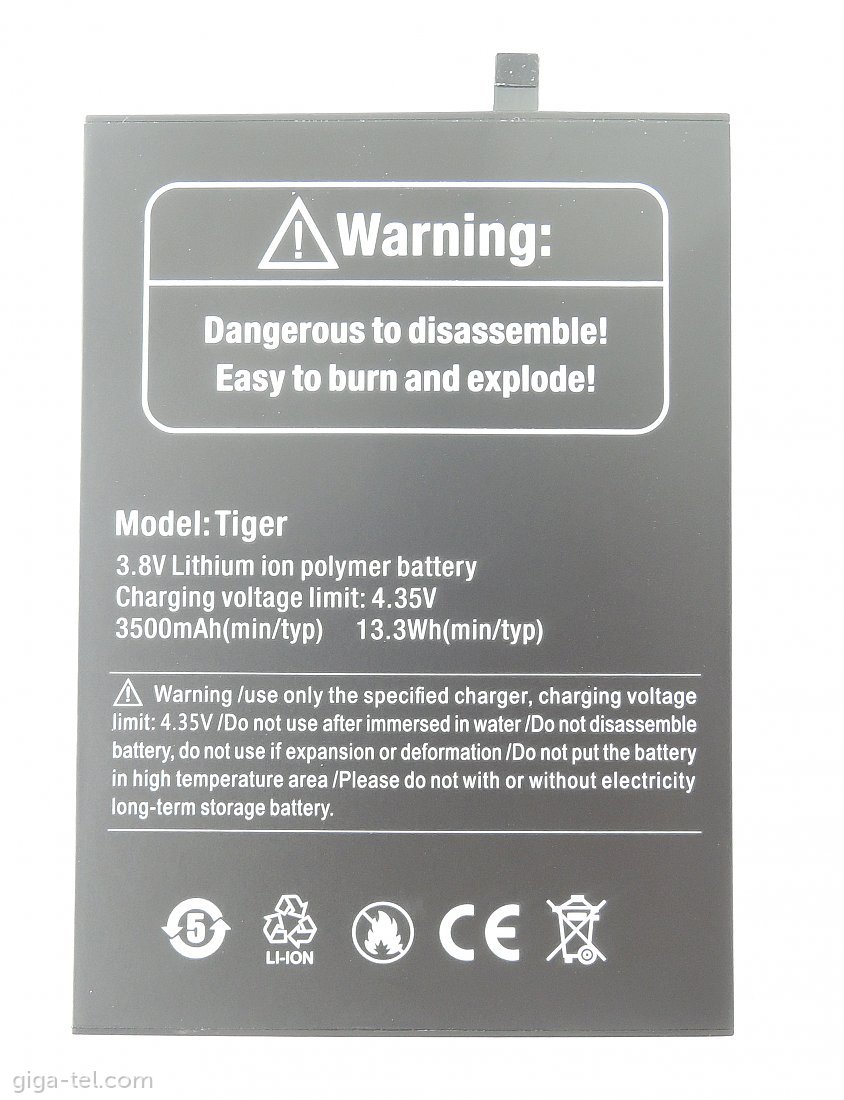 Ulefone Tiger battery