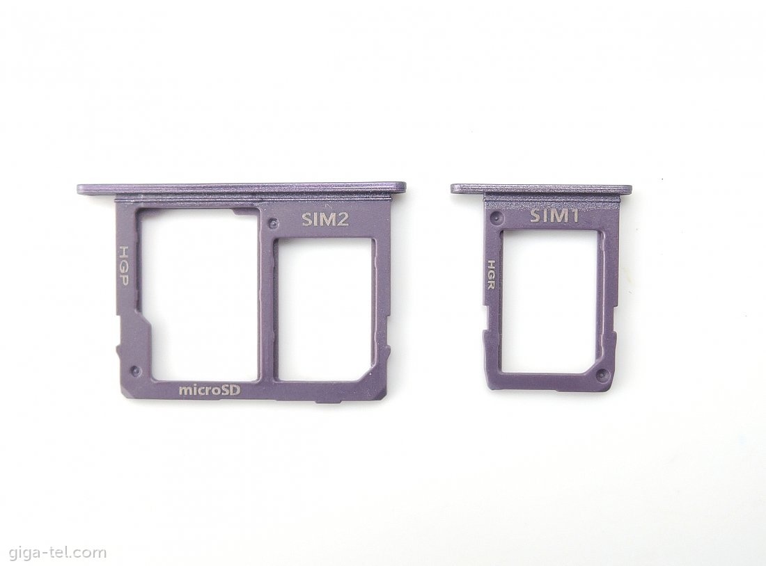 Samsung J600F SIM + Dual SIM tray purple